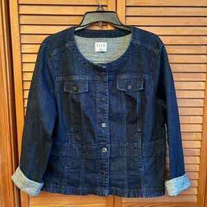 Elle Women's Dark Blue Denim Jacket XL